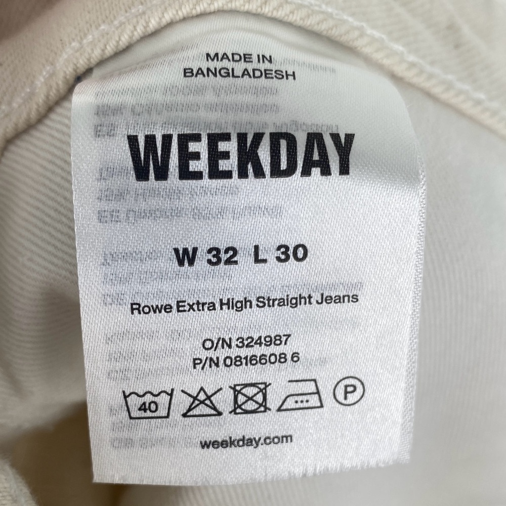 Weekday ROWE Extra High Straight Jeans - Picture 11 of 12